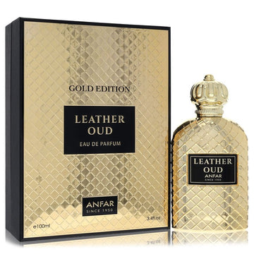 Anfar Leather Oud Gold Edition by Anfar Eau De Parfum Spray 3.4 oz for Men