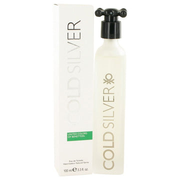Cold Silver by Benetton Eau De Toilette Spray 3.3 oz for Men