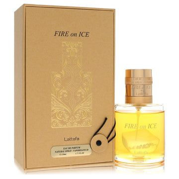 Lattafa Fire on Ice by Lattafa Eau De Parfum Spray (Unisex) 3.7 oz for Men