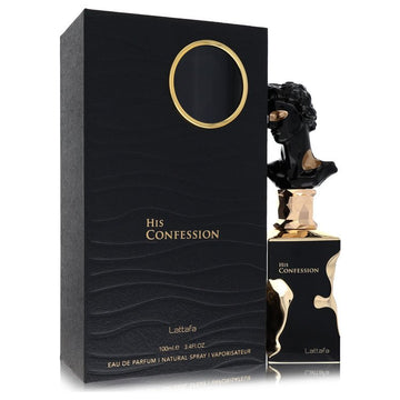 Lattafa His Confession by Lattafa Eau De Parfum Spray 3.4 oz for Men - Perfume Maximum