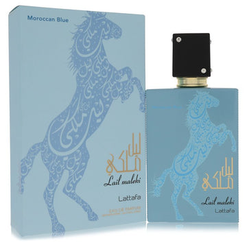 Lattafa Lail Maleki Morrocan Blue by Lattafa Eau De Parfum Spray (Unisex) 3.4 oz for Men - Perfume Maximum